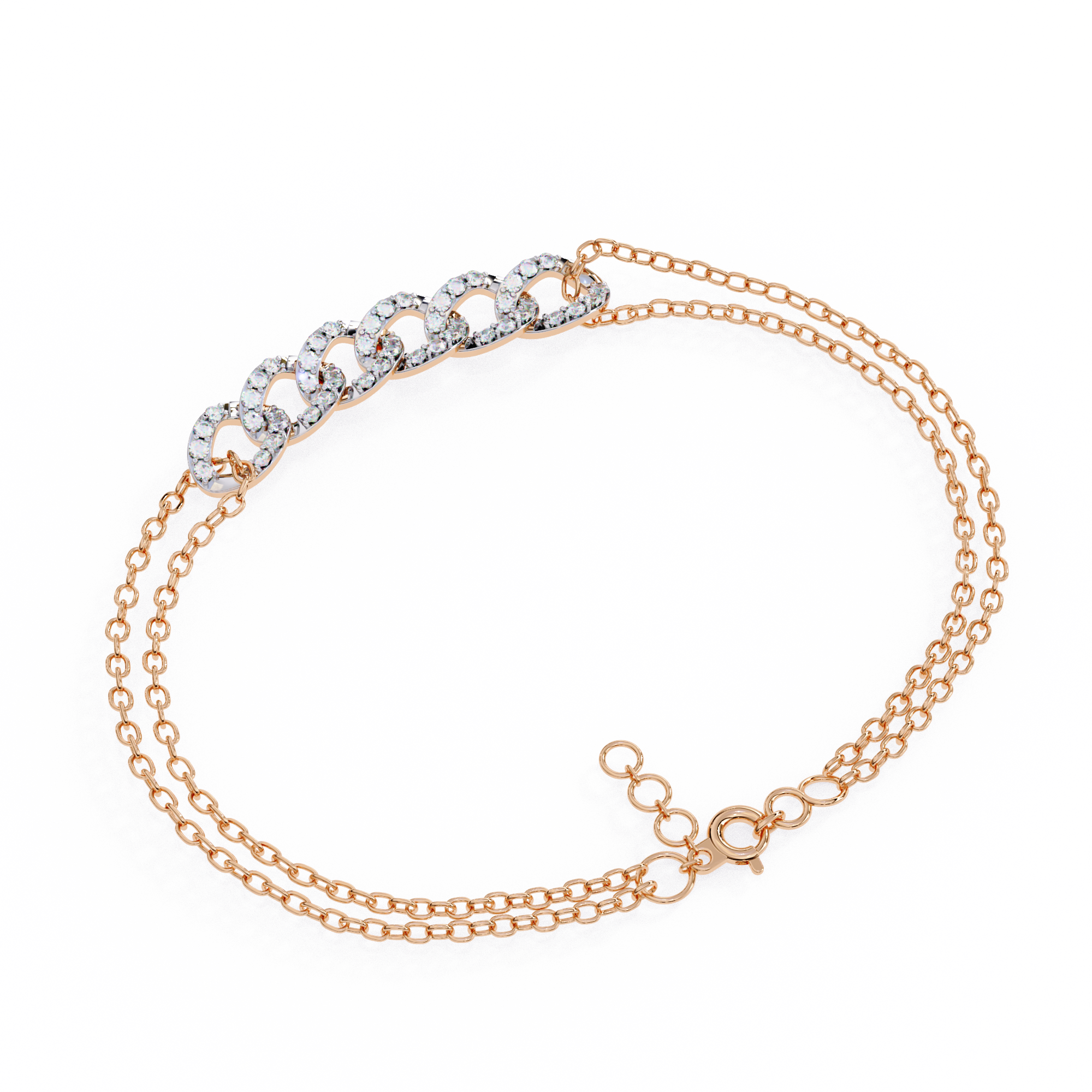 Solitairekart 0.29ct Round Cut Lab Grown Diamond Bracelet